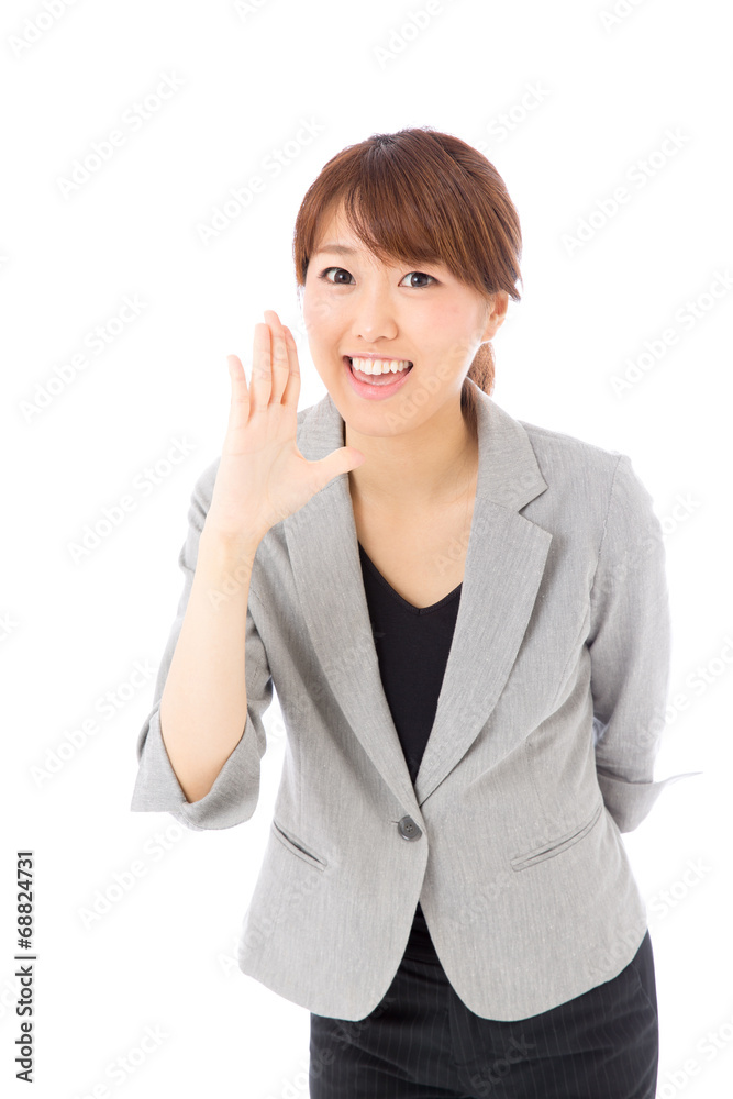 asian businesswoman on white background asian businesswoman on white background