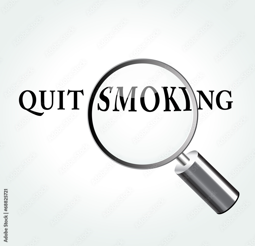 Vector quit smoking concept illustration Vector quit smoking concept illustration