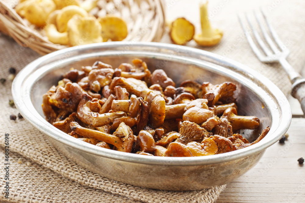 Cantharellus cibarius, commonly known as the chanterelle Cantharellus cibarius, commonly known as the chanterelle