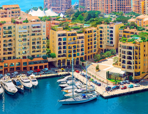 Luxury yachts in harbour of Monaco, Cote d'Azur © lena_serditova