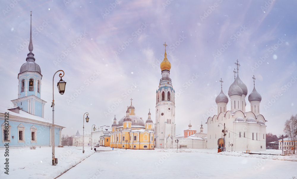 Winter orthodox kremlin Winter orthodox kremlin