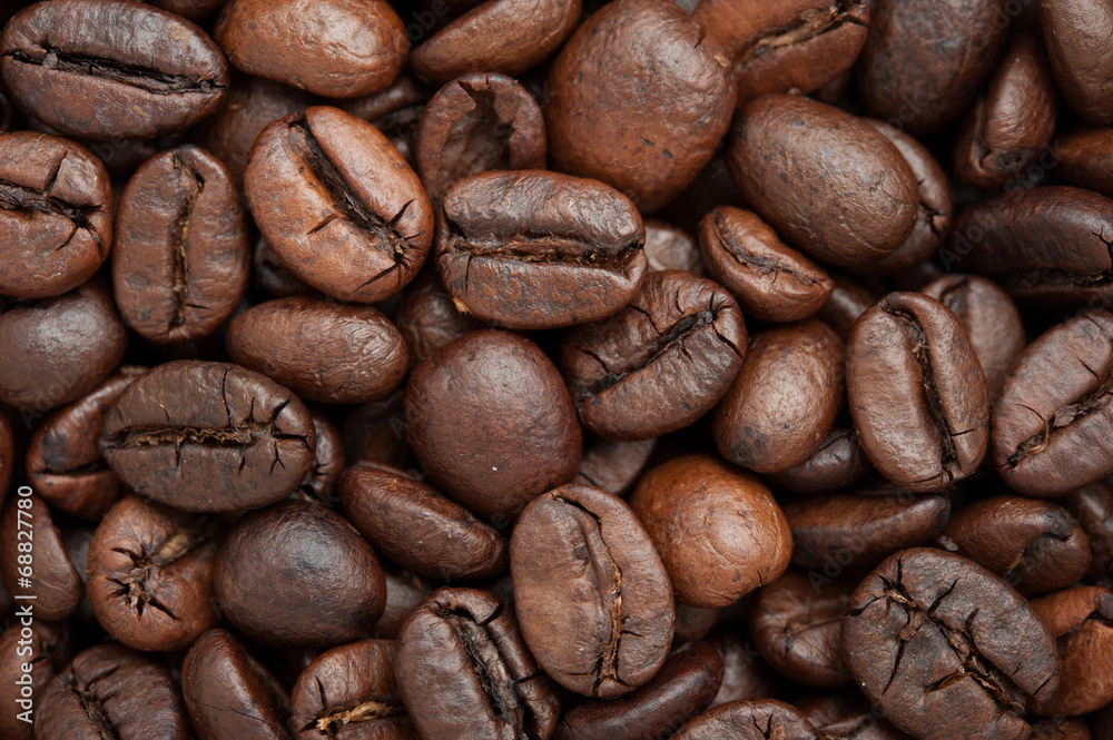 Fototapeta premium Roasted Coffee bean background