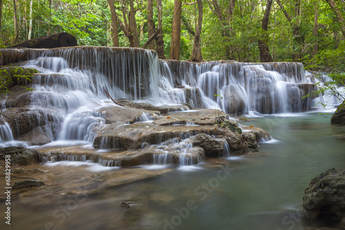 Huay Mae Kamin Waterfall in Kanchanaburi province, Thailand © anan796