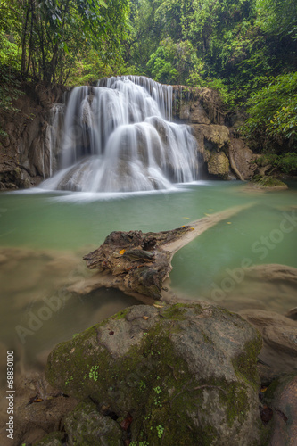 Huay Mae Kamin Waterfall in Kanchanaburi province  Thailand