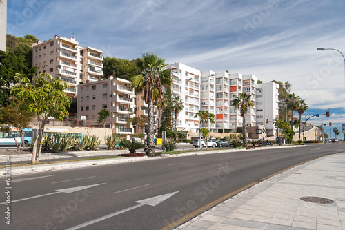 Street view of Malaga