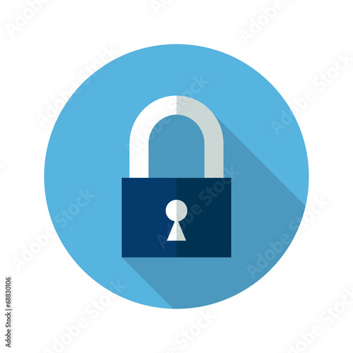 Free Download Blue closed padlock icon - GFXLoad