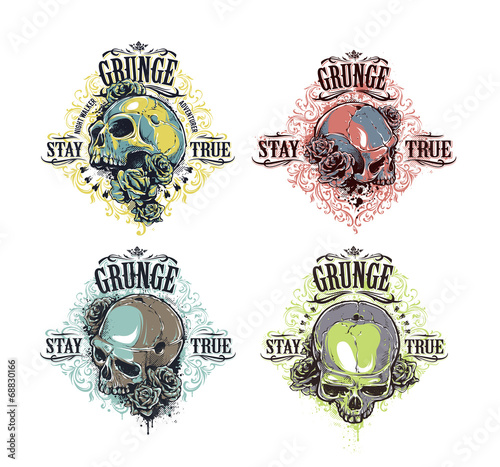 Skull Prints Set