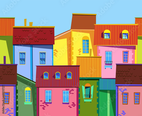 old town illustration