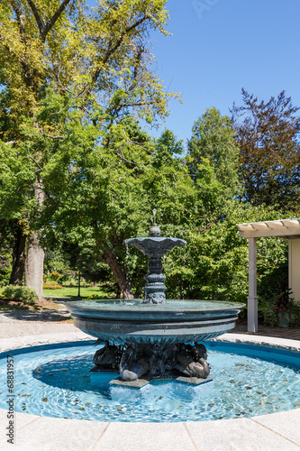 Slate Fountain in Public Garden