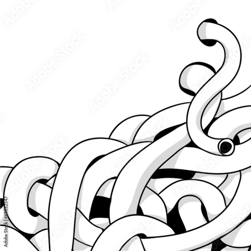 knotty black & white illustration