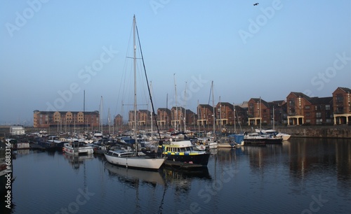 Morgenstimmung im Liverpooler Dockland photo
