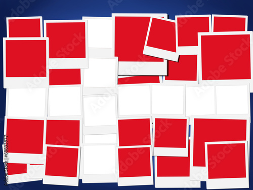 An illustration of the flag of Denmark, photo frame