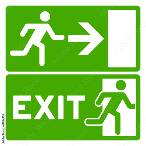 Green Exit Symbol