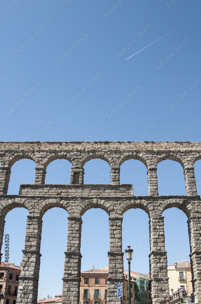 Roman aqueduct of Segovia in Spain Roman aqueduct of Segovia in Spain