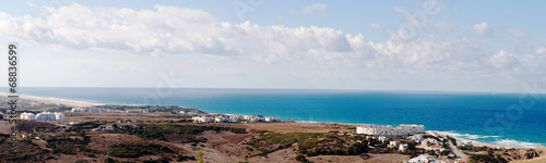 Panoramic image of the atlantic ocean viewed from Africa