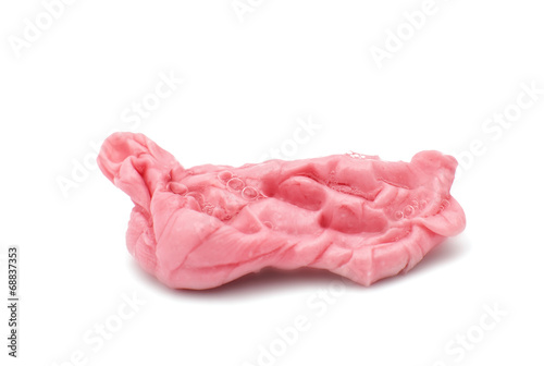 Photos chewing gum isolated on white