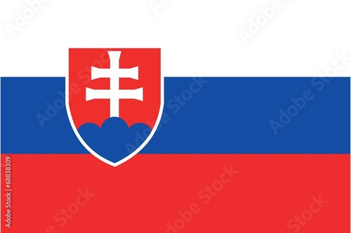 Illustration of the flag of Slovakia photo