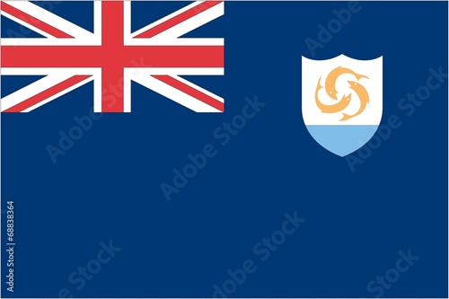 Illustration of the flag of Anguilla photo