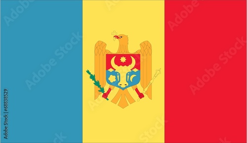 Illustration of the flag of Moldova