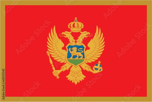 Illustration of the flag of Montenegro