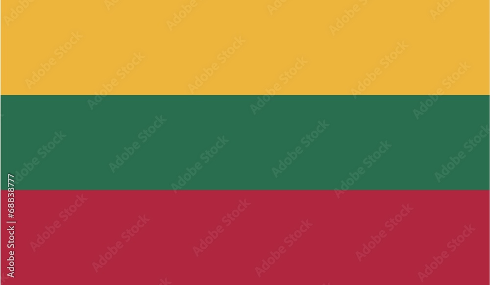 Illustration of the flag of Lithuania Illustration of the flag of Lithuania