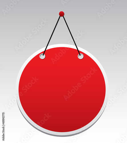 Blank red panel.