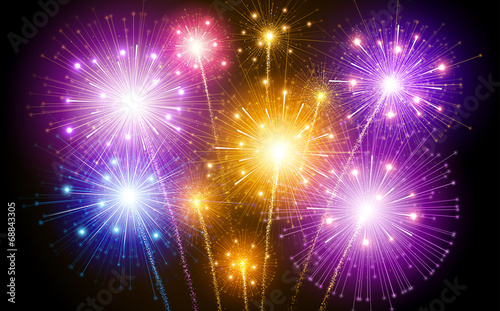 Colorful fireworks
