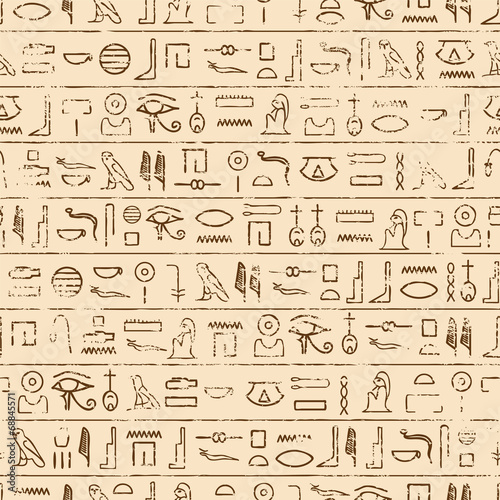Egyptian Hieroglyphics Background