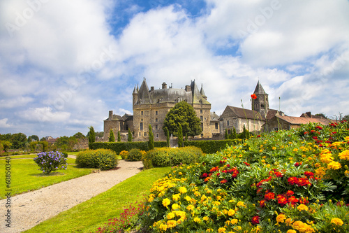 Vászonkép Jumilhac-le-Grand - beautiful  castle in Dordogne, France