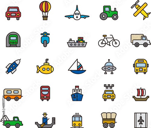 Transport icons