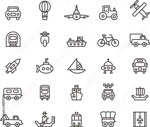 Transport icons