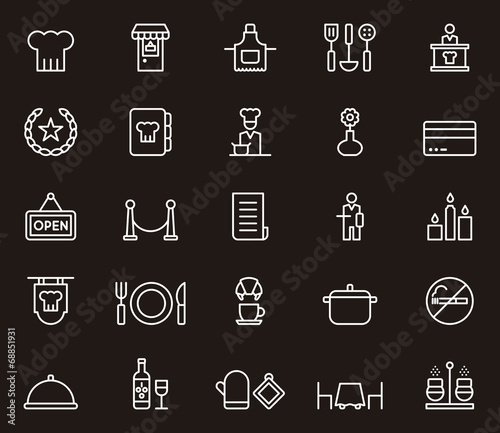 Restaurant icons