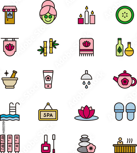 Spa & Wellness icons