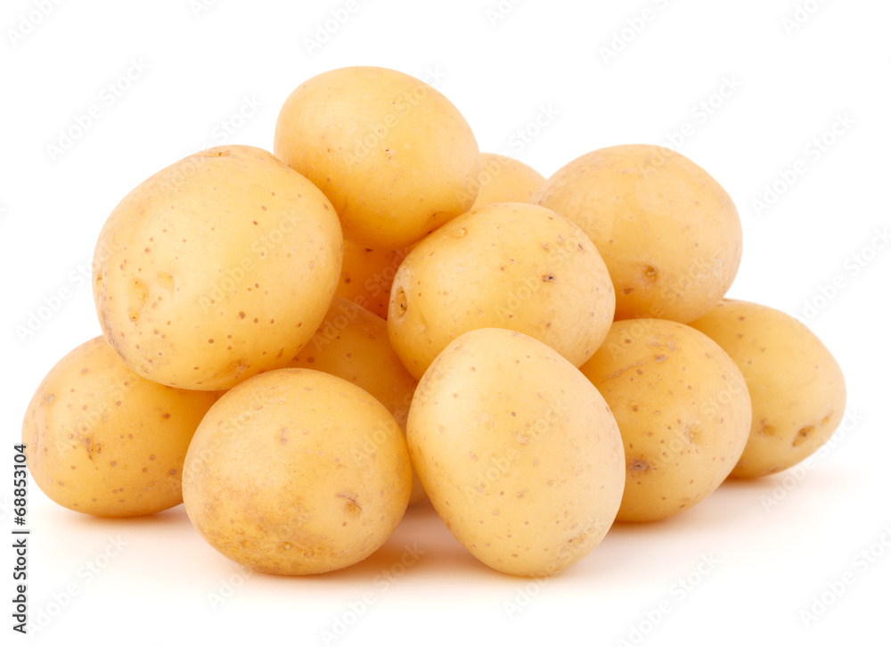 new potato tuber isolated on white background cutout new potato tuber isolated on white background cutout