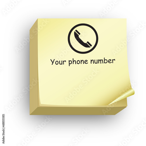 Post-it your phone number