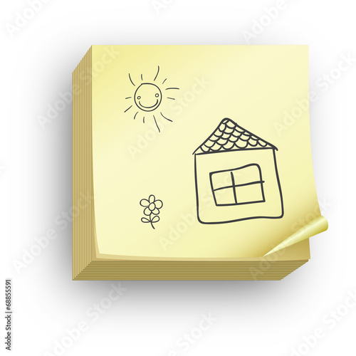 Post-it maison crayon