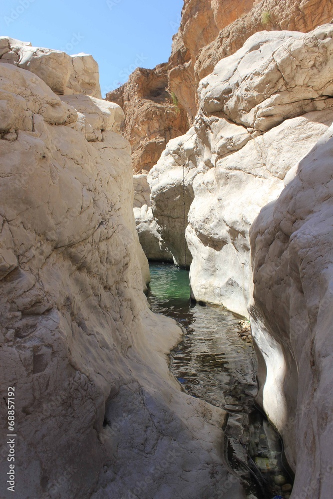 Moqul Cave in Wadi Bani Khalid, Oman 