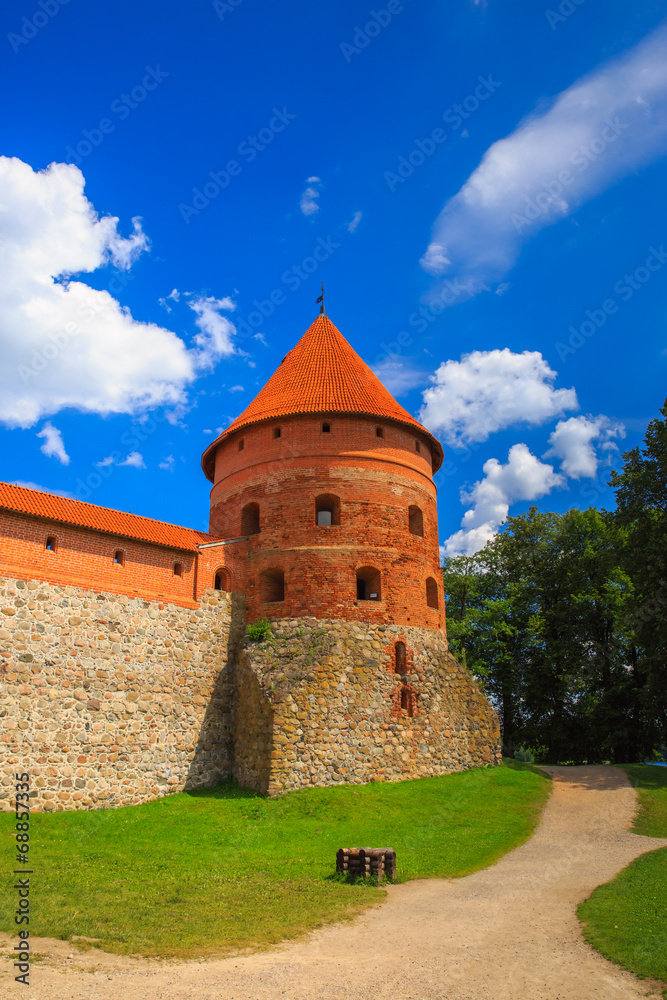 Corner tower of the Trakai Island Castle