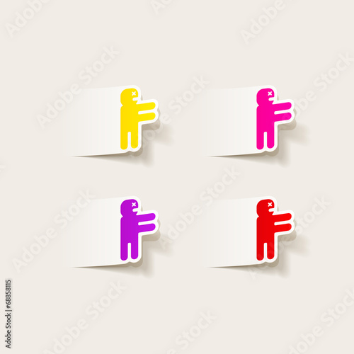 realistic design element: zombie