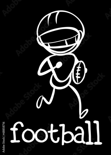 A football player