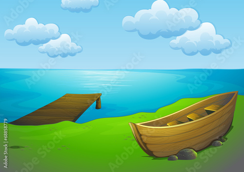 Lake and boat