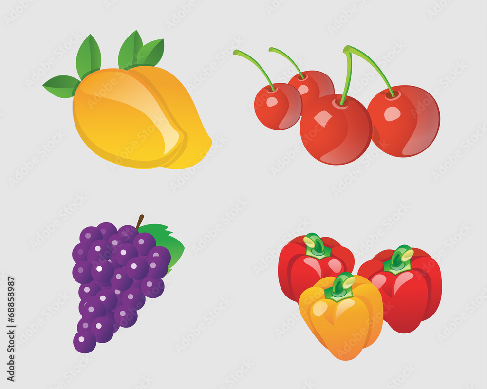 Vector fruits collection Vector fruits collection