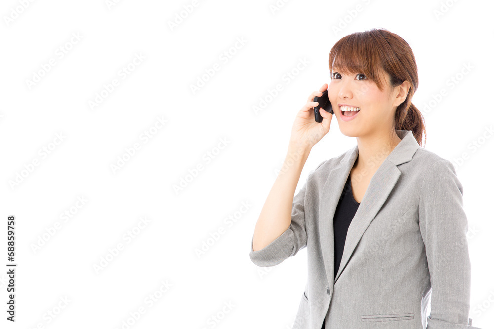 asian businesswoman on white background asian businesswoman on white background