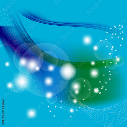 Abstract blue dotted light background