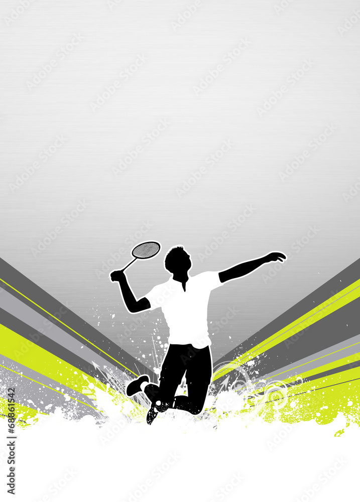 Fototapeta premium Badminton background