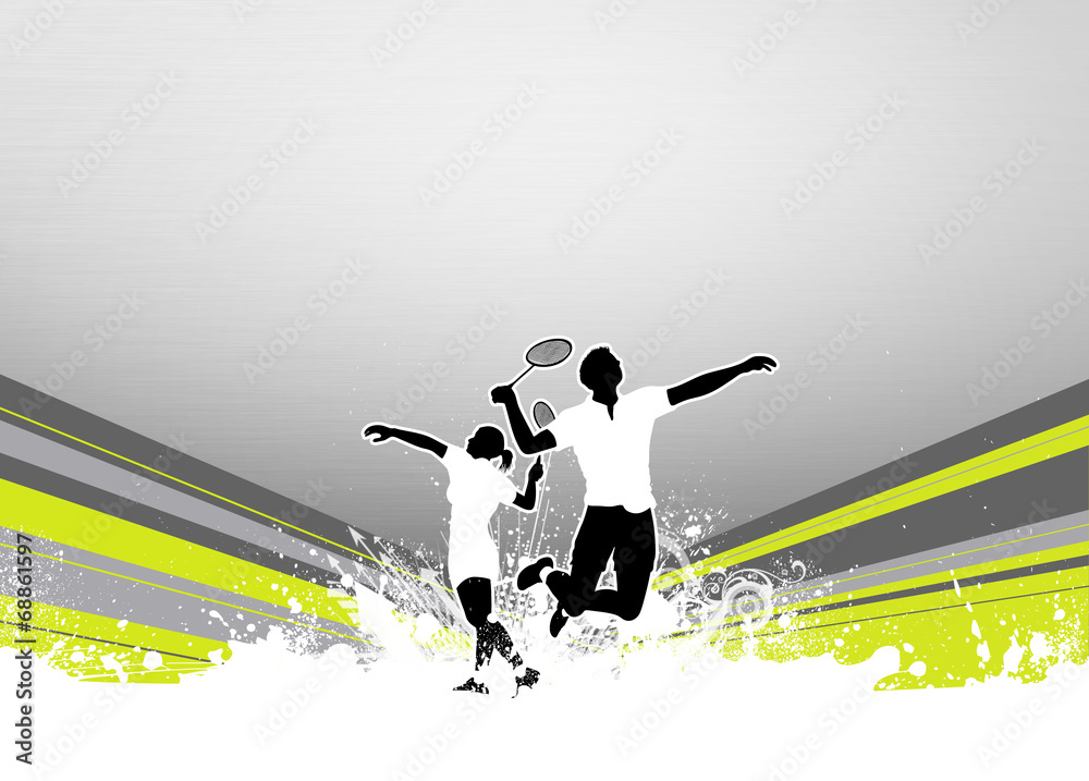 Fototapeta premium Badminton background