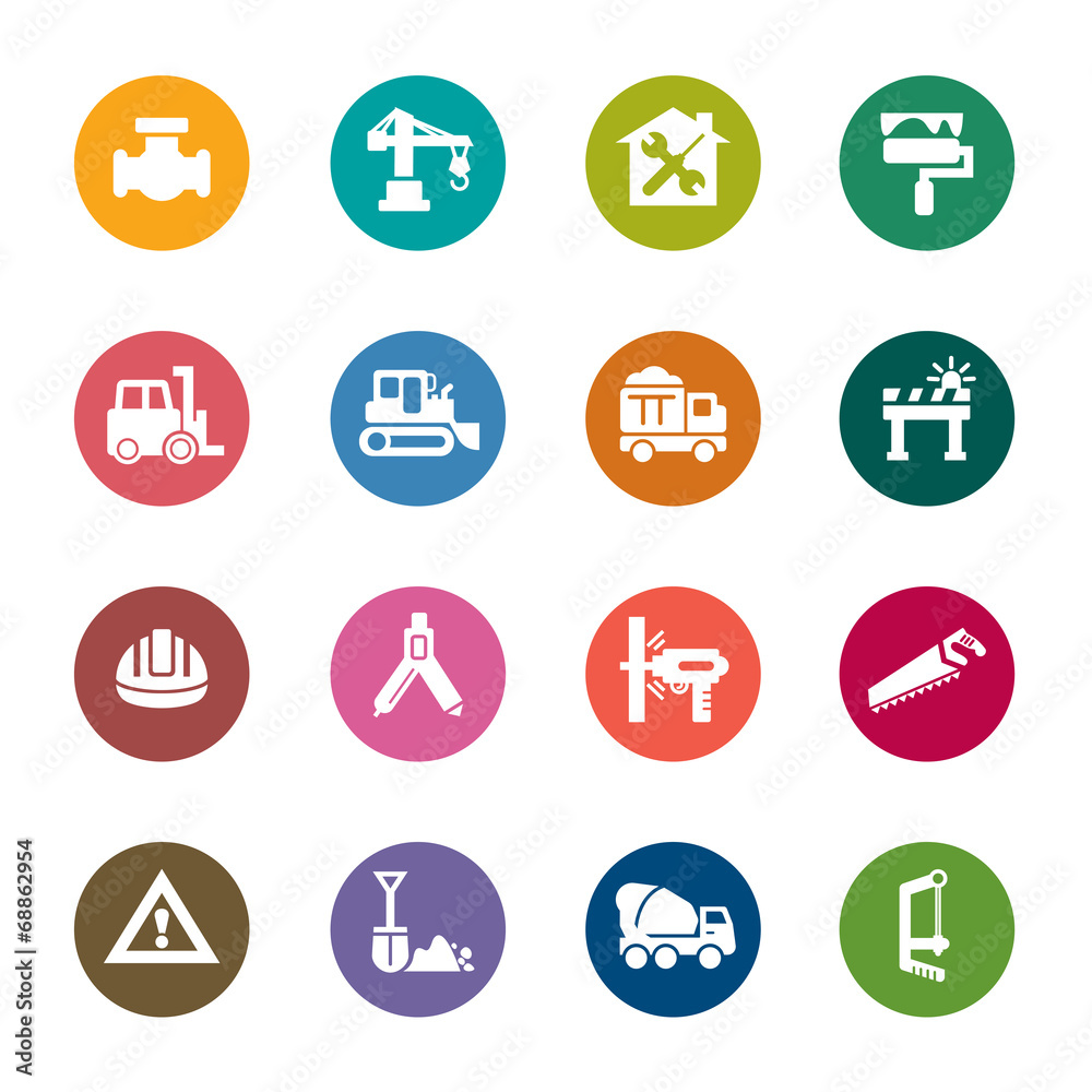 Construction Color Icons