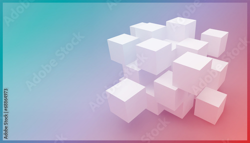 Abstract background consisting of cubes