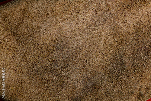 rough texture of untreated leather