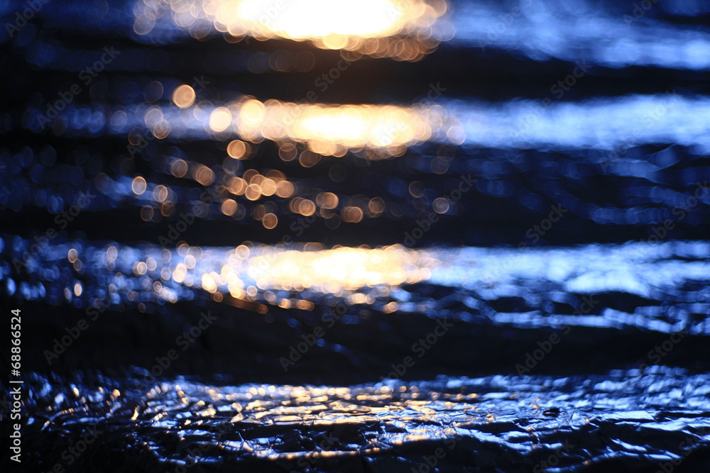 Fototapeta premium abstract texture, simulation of water at sunset
